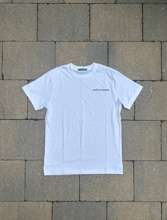 Embroidered White Tee